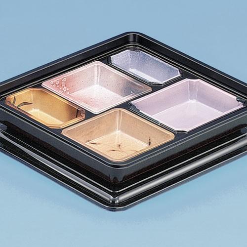 yn360 弁当箱　使い捨て　高級　80セット YN-360(萩)共フタ付 中仕切り別 | 会席折弁当 80入 : 業務用食品容器