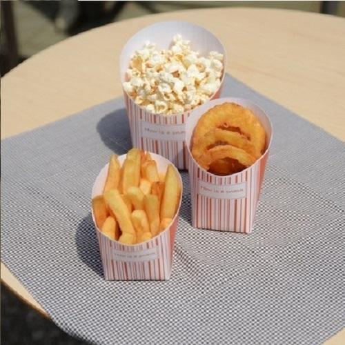 ポテトL Potecoストライプ L | 耐油袋・フライドポテト容器 1000入 : 業務用