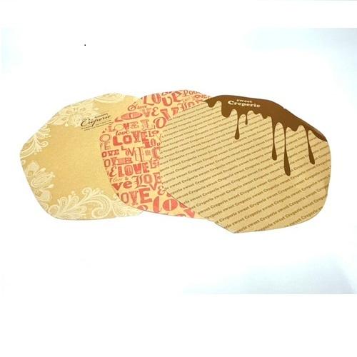 ラミクレープクラフト包装紙 変形（レース) 3000入 : 業務用食品容器