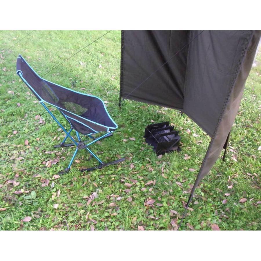 LANDFIELD ウィンドスクリーン 大型 焚き火 陣幕 キャンプ 風防