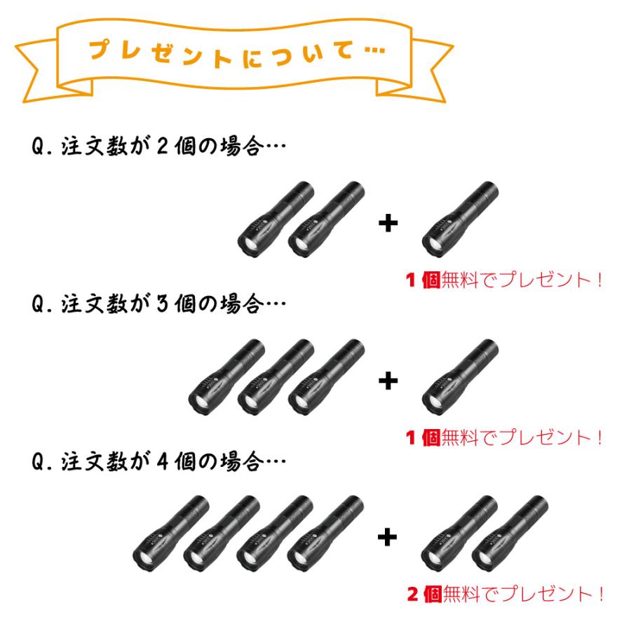 最強配送対応】ハンディライト 5モード 充電池 充電スタンド付き 防水