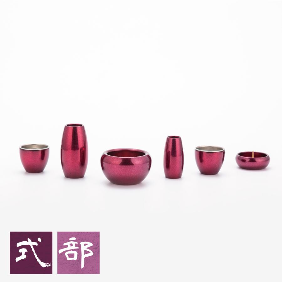 最強配送対応】仏具 セット シルマ 6具足 2.0寸 黒金（くろがね） 銅製