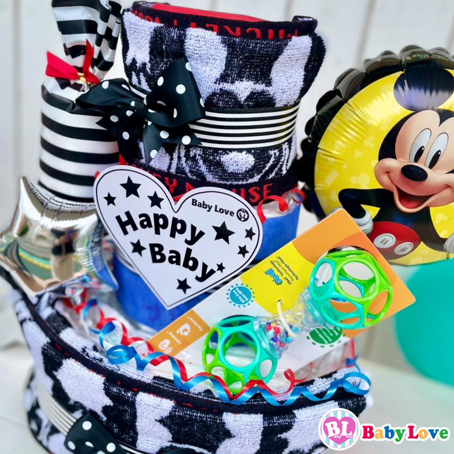 ディズニー おむつケーキ 出産祝い ミッキー オムツタワー男の子_2