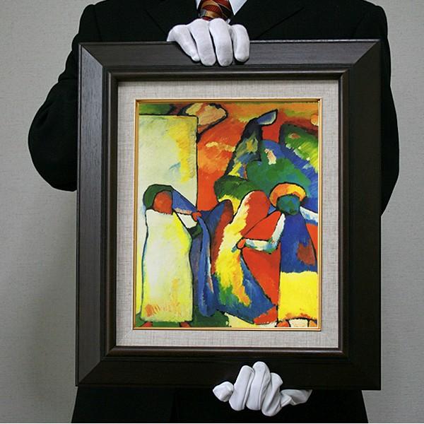 カンディンスキー：即興６（アフリカ人）（F10号・530×455）