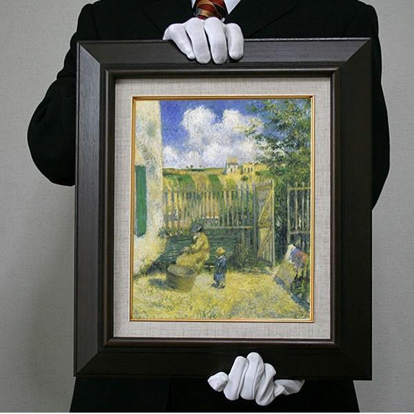 ピサロ：ボントワ―ズのロンデスト家の坪庭(Ｆ10号・530×455） 絵画-美術、工芸品