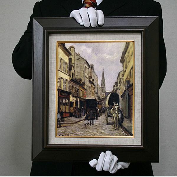 【福袋セール】  シスレー：アルジャントゥイユの大通り（Ｆ6号・409×318） 日本画