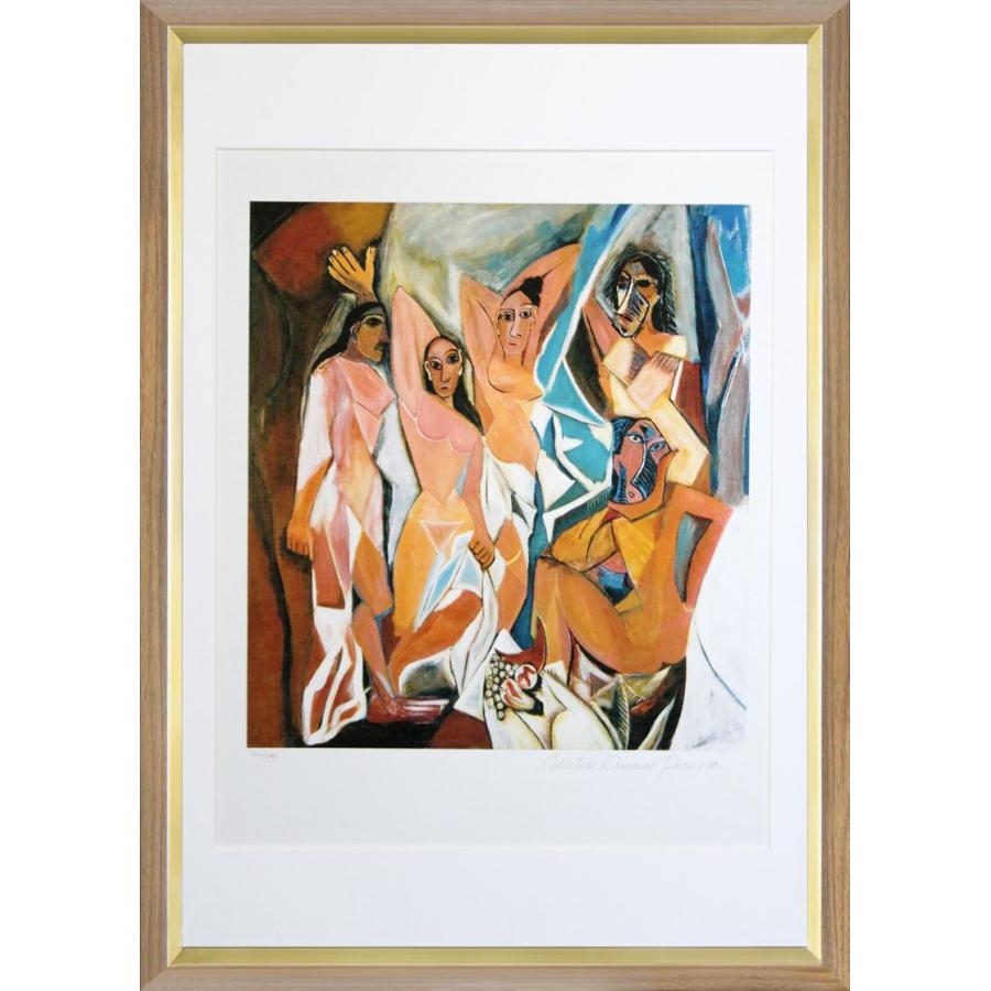 名画購入 パブロピカソ アビニオンの娘たち 額縁付き : 絵画販売の