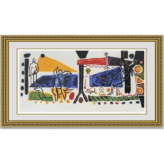 複製通販  パブロピカソ 家族  額縁付き | 