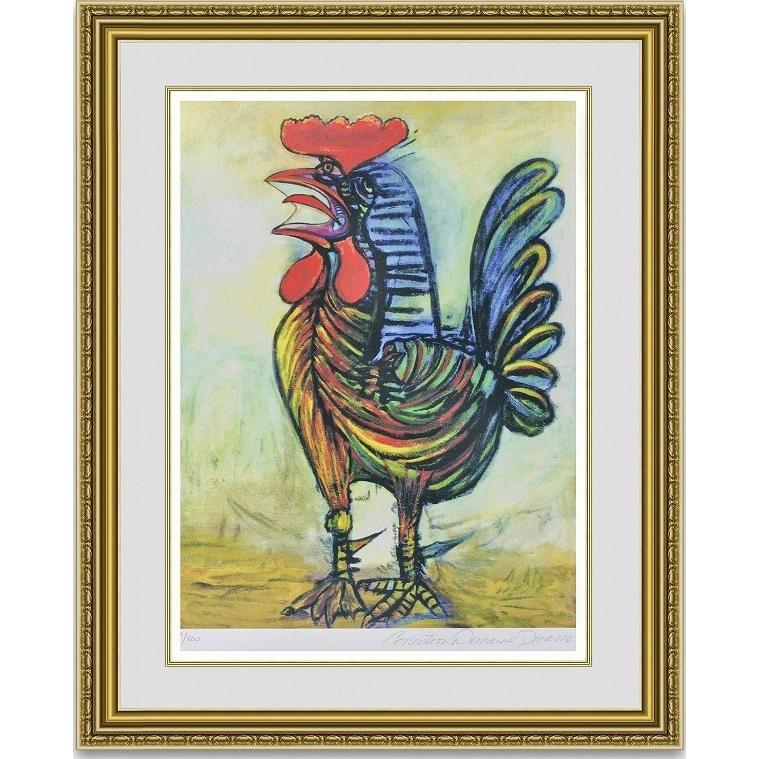 複製販売 パブロピカソ The Rooster 額縁付き : pp062 : 絵画販売の 