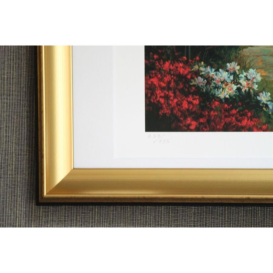 複製画購入 セルゴン Garden pleasure 額縁付き