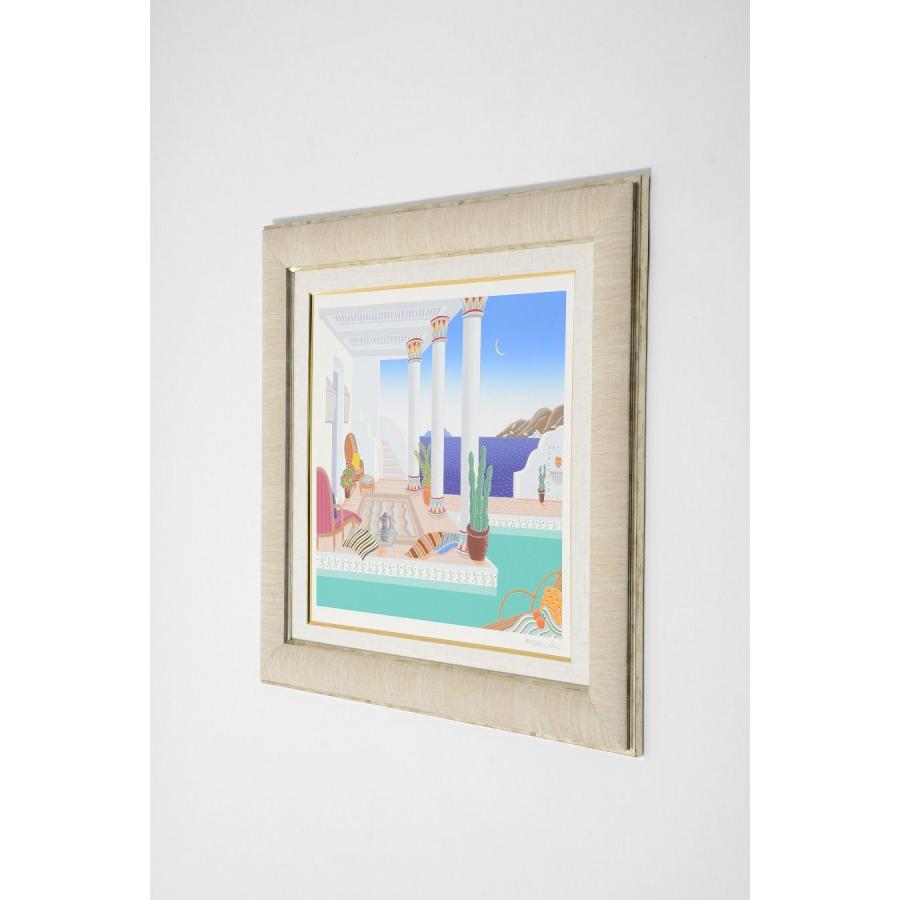 絵画 販売通販 マックナイト アンダルシアプール 額縁付き : 絵画販売