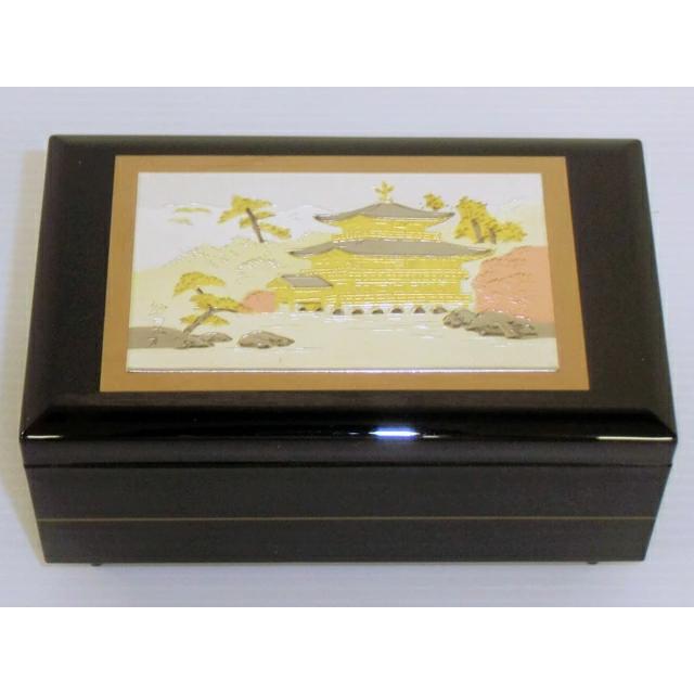 お土産 外国人 喜ぶ 日本 和風 オルゴール 金閣寺 小物入れ 宝石箱