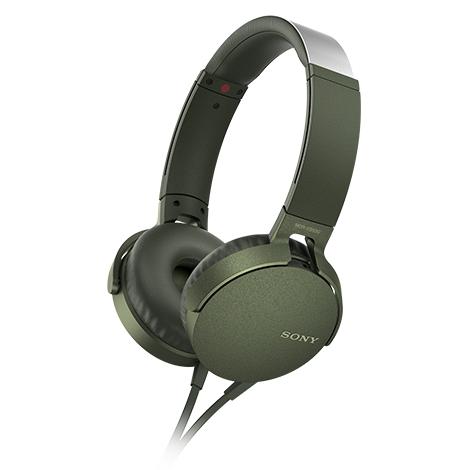 【未開封・新品】SONY MDR-XB550AP 重低音ヘッドホン グリーン SONY（ソニー） ツーリストモデル ステレオヘッドセット グリーン MDR