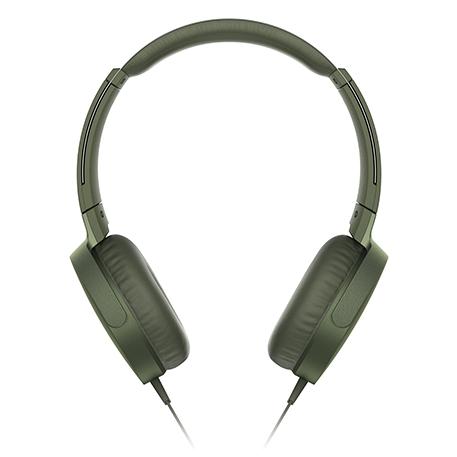 【未開封・新品】SONY MDR-XB550AP 重低音ヘッドホン グリーン SONY（ソニー） ツーリストモデル ステレオヘッドセット グリーン MDR