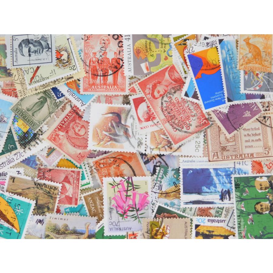 海外切手 オーストラリア １０００枚　中・大型切手が中心 記念切手　使用済切手 外国切手 コラージュ 紙もの おすそ分けに｜kaigaikittenoomise｜05