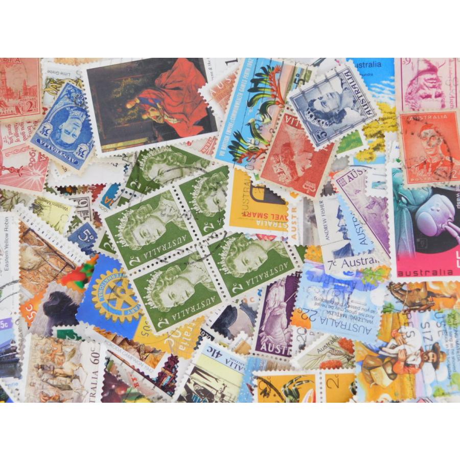 海外切手 オーストラリア １０００枚　中・大型切手が中心 記念切手　使用済切手 外国切手 コラージュ 紙もの おすそ分けに｜kaigaikittenoomise｜09