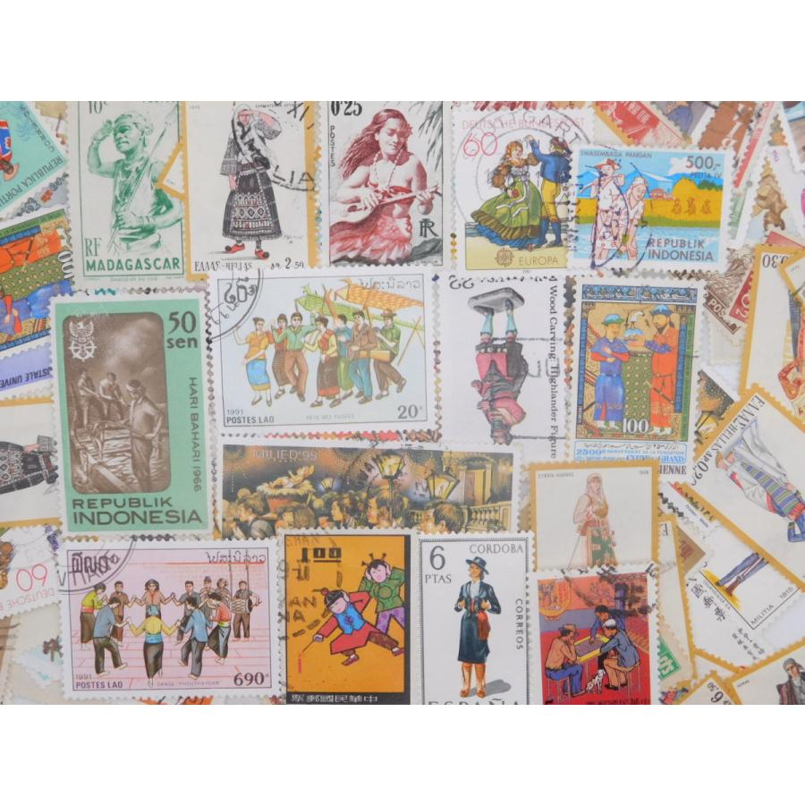 海外切手 外国切手 テーマ 文化 民族 ３０枚 使用済切手 トピカル　コラージュ 紙もの｜kaigaikittenoomise｜02