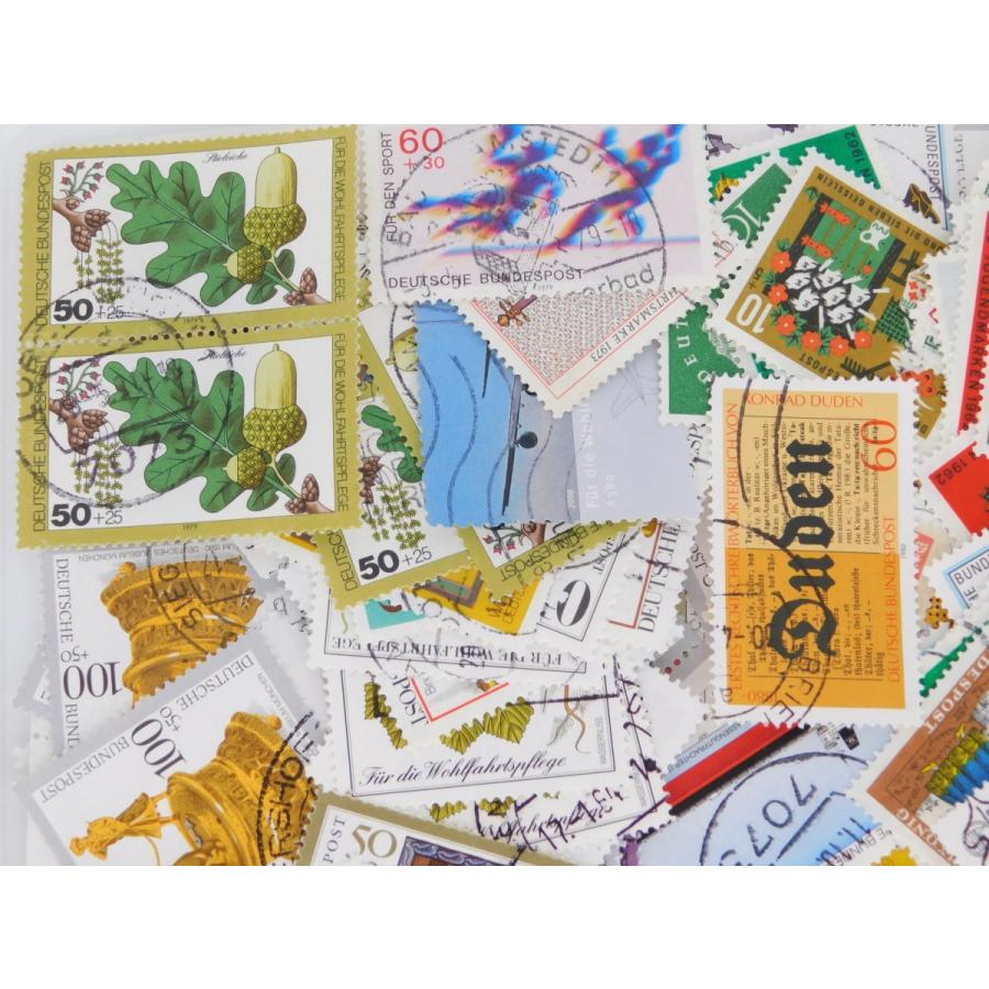 海外切手 ドイツ 100枚 寄付切手 使用済切手 外国切手 コラージュ