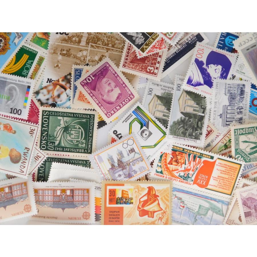 未使用 海外切手 世界各国 １０００枚 外国切手 大型中心 コラージュ 海外並行輸入正規品