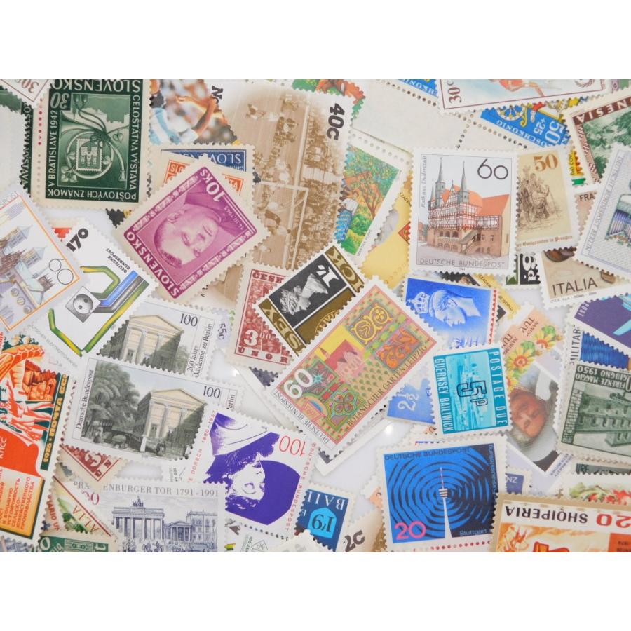 未使用 海外切手 世界各国 １０００枚 外国切手 大型中心 コラージュ 海外並行輸入正規品