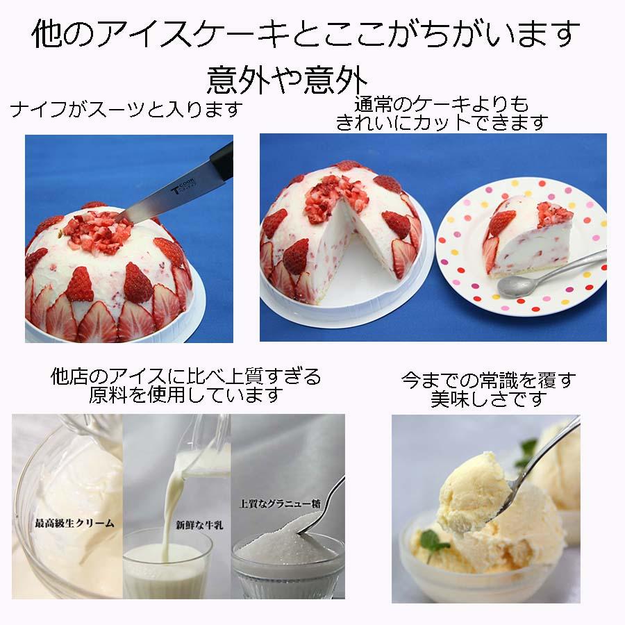 お誕生日アイスケーキ サマーレインボーケーキ ラムネ味6号 18cm