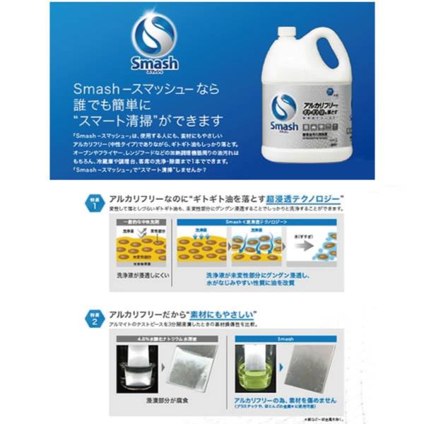 Kao（花王） スマッシュ 5L×2本／ケース 中性・除菌タイプ 厨房用