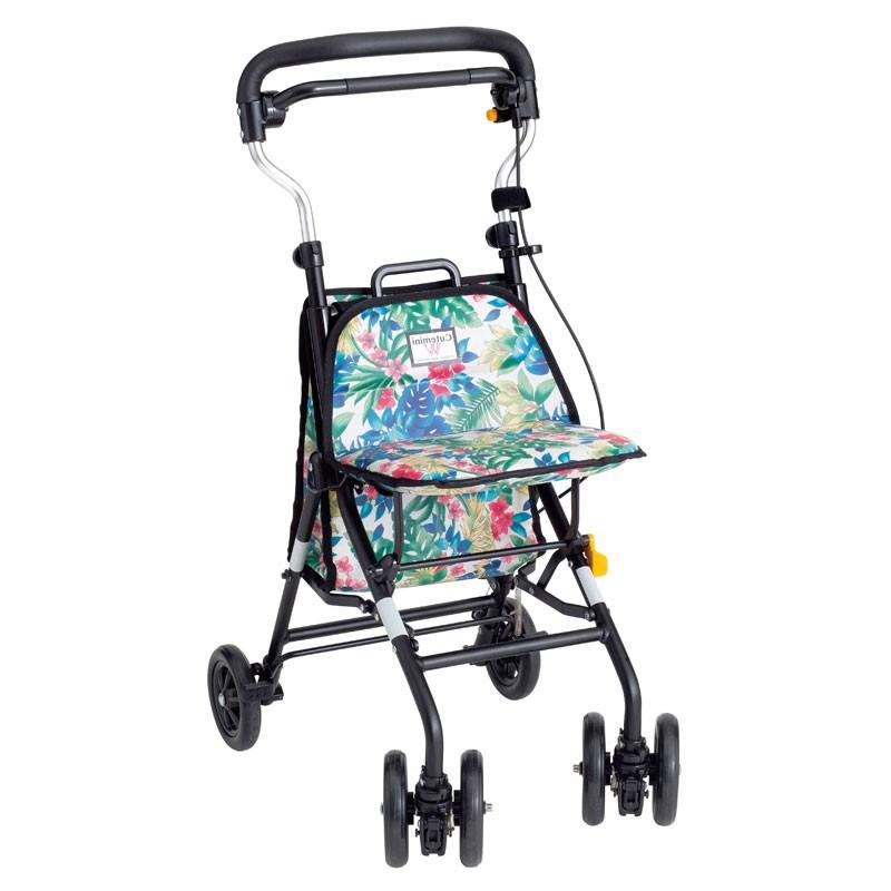キュートミニw コンパクトシルバーカー 手押し車 1 1113 介護用品スクリオ 通販 Yahoo ショッピング