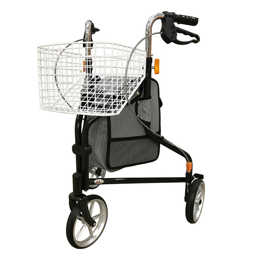 【美品】3輪歩行車 カゴ無しトライウォーカー(TR-62BK) インタージェット 3輪歩行車 トライウォーカー(TR-62BK) インタージェット : 介護