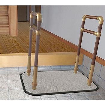 ✨美品✨ 楽起（らっきい）リンク ダブル 両手すり 工事不要置くだけ手すり 【A1417833397】(50336円)