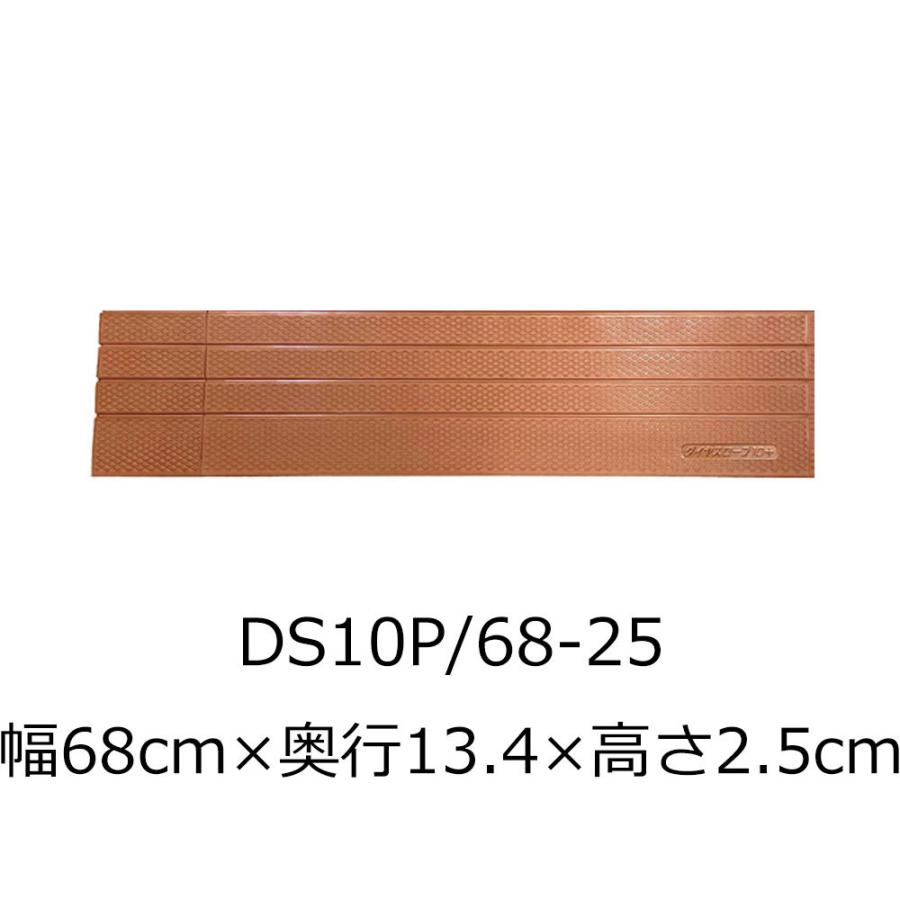 屋内用段差解消スロープ ダイヤスロープ10＋ DS10P 68-25 高さ2.5cm｜kaigo-scrio