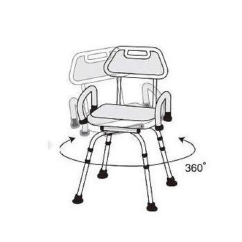 シャワーいす（回転式） HS4335 座面回転シャワーチェア : 介護用品