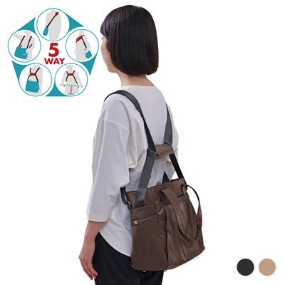 コアルー プライム 5way 大容量 撥水 A4・PC収納可 訪問看護 ケアマネ スタッフ向けリュックの画像
