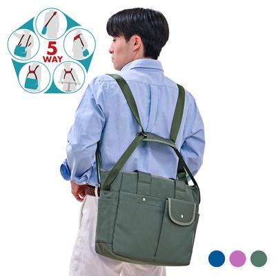 コアルー ウィンク 5way 大容量 撥水 A4・PC収納可 訪問看護 ケアマネ スタッフ向けリュックの画像
