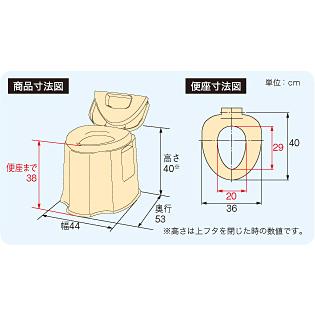 お値引中】安寿 ポータブルトイレ GX