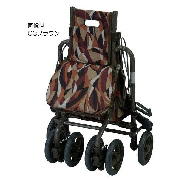 島製作所 シルバーカー サニーウォーカーSP 中 GCブルー コンパクト 