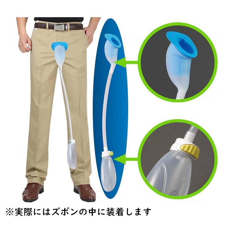 男性用収尿器　Mr.ユリナー　S〜Lサイズ　朝日産業　尿器 立位・座位に対応(臥位は非対応) 介護