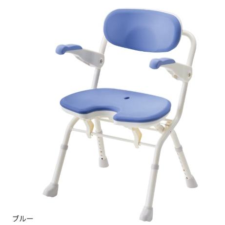 安寿 楽らく開閉シャワーベンチ U 色 レッド 536-085・ブルー 536-086 