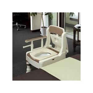 きらく ポータブルトイレ きらく ミニでか 45611 やわらか便座 MY型