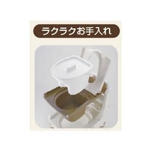 きらく ポータブルトイレ きらく ミニでか 45611 やわらか便座 MY型