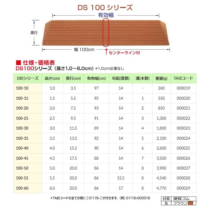 シンエイテクノ ダイヤスロープ DS100-45 高さ4.5cm 100cm幅