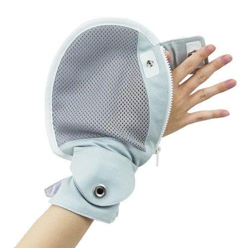 フドーてぶくろ 介護用品 てぶくろ ミトン 二個セット 竹虎 フドーてぶくろ 横入れ 106740 ブルー Mサイズ 2枚入 左右兼用