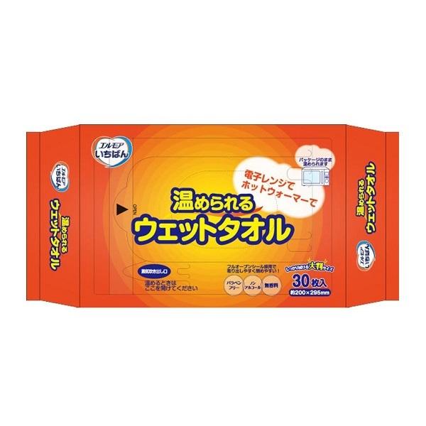 カミ商事　エルモア　いちばん　温められるウェットタオル　480211　30枚入｜kaigomall-y