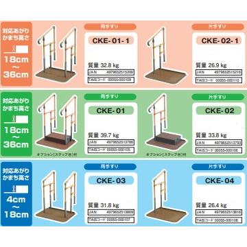 上り框用たちアップ 両手仕様 ［CKE-03］ 矢崎化工 あがりかまち用たち