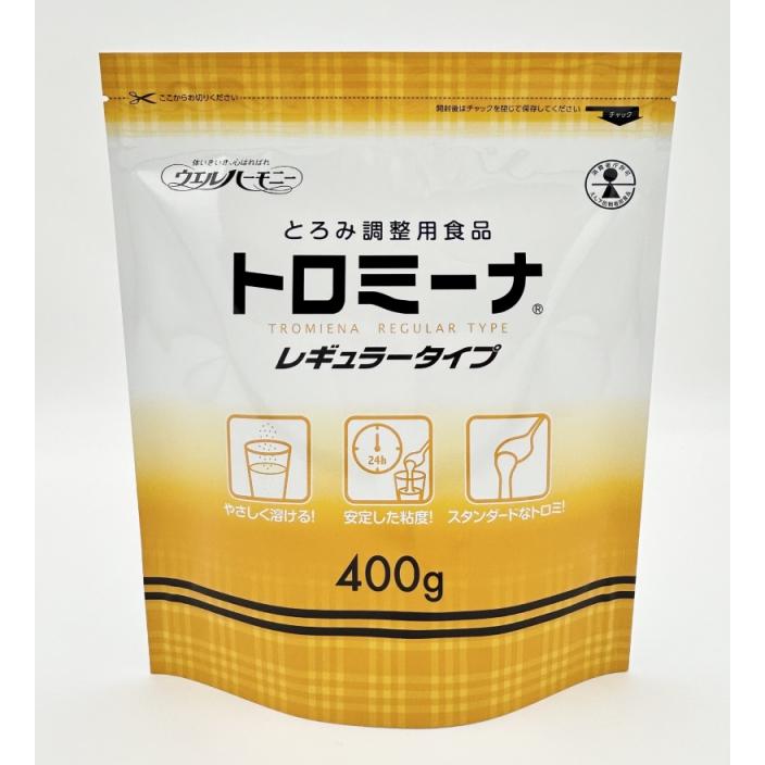 トロミーナ レギュラータイプ 400g 5袋セット とろみ剤 トロミーナ レギュラータイプ 400g 安定した粘度 ウエル