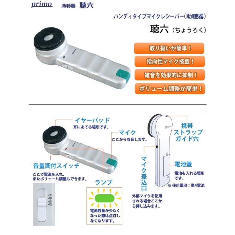 助聴器 聴六（HA-6）聞きたい時に耳に当てるだけ 送料無料 : 介護もー