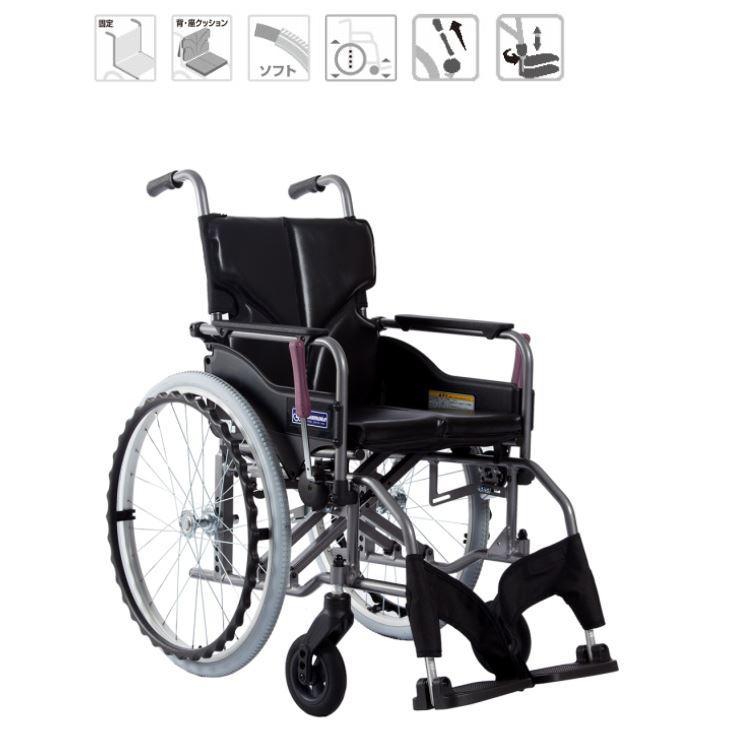 カワムラサイクル 自走用車いす モダンA-STYLE 後輪22インチ (背固定 