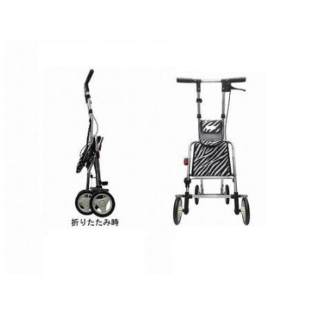 介援隊 アソシエ ゼブラ柄 シルバーカー 介援隊 介護 散歩 お買い物 