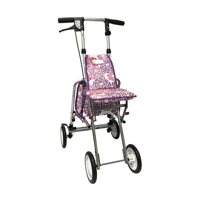 シルバーカー アソシエ 牡丹柄 介援隊 アソシエ 牡丹柄 シルバーカー コンパクト 介護 散歩 お買い物