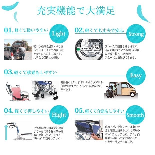 数量限定 自走用車いす ふわりすプラス KFP22-40(42)SB 女性や力の弱い方でも使いやすい シートカラー2色 折りたたみ可 軽量 非課税 カワムラサイクル 直送 【WSO8525691223】(30268円)