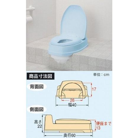 安寿 サニタリエースOD 両用式 標準タイプ アイボリー 533-303 介護 福祉 排泄 サニタリー 両用 トイレの画像